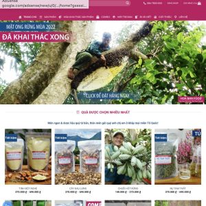 Theme WordPress bán đặc sản (Hoa Ban Food)