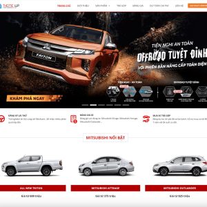 Theme wordpress bán xe mitsubishi