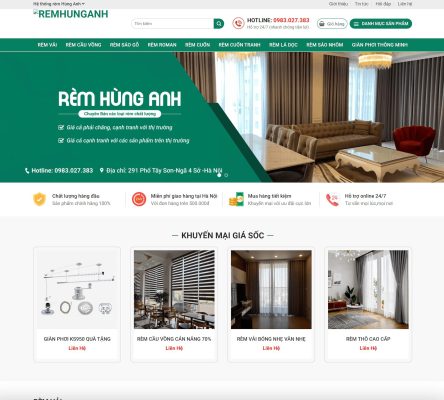 Theme wordpress bán mành rèm 2