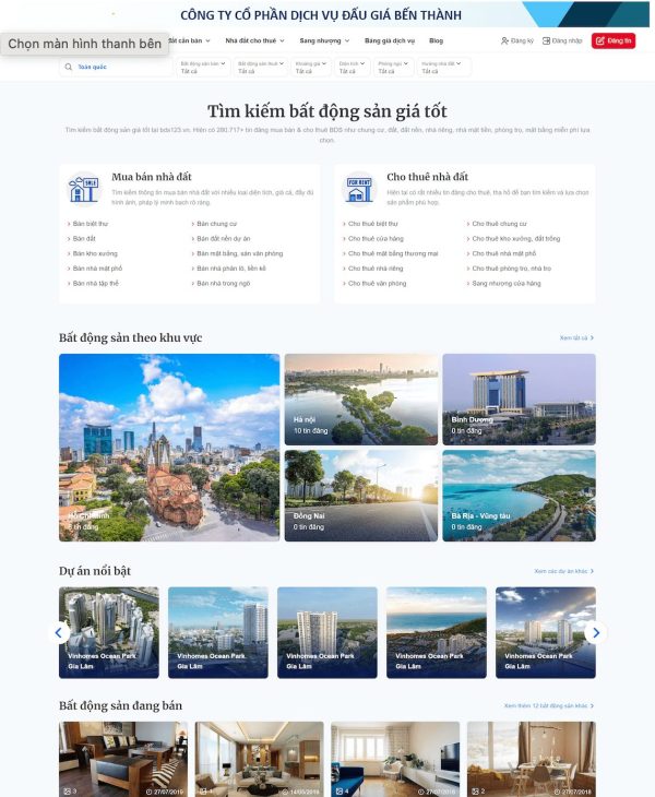 Theme wordpress bất động sản giống bds123, có tính năng nạp tiền