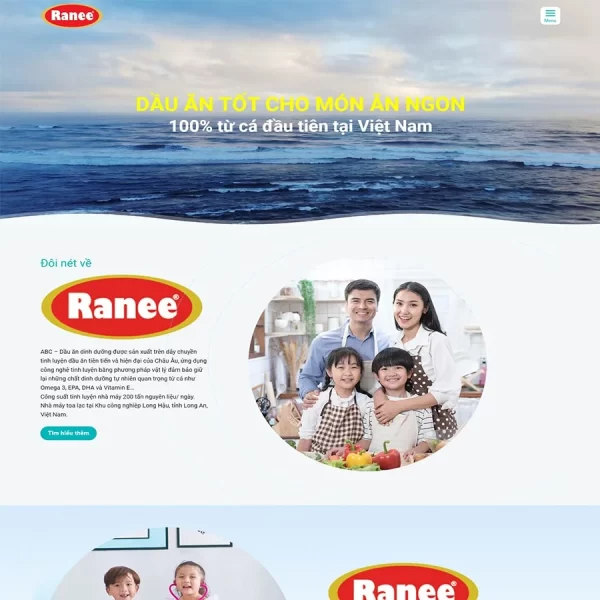 Theme WordPress công ty dầu ăn