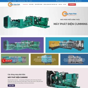 Theme WordPress công ty cung cấp máy phát điện