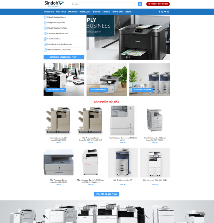 Theme wordpress công ty photocopy