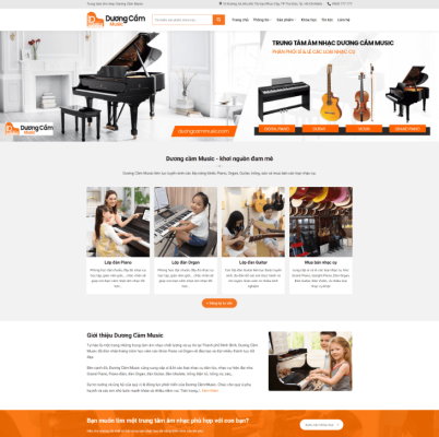 Theme wordpress shop bán đàn