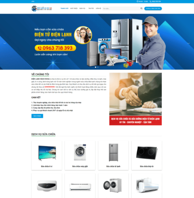 Theme wordpress sửa điện lạnh