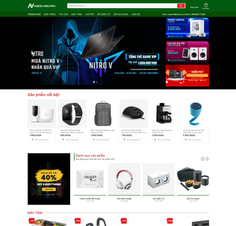 Theme wordpress bán đồ công nghệ 3