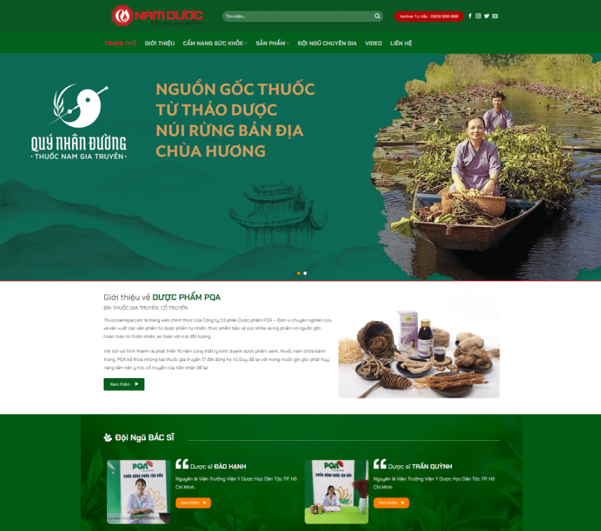 Theme wordpress bán thuốc nam 3