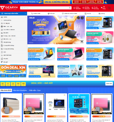 Theme wordpress bán thiết bị máy tính laptop giống Gearvn