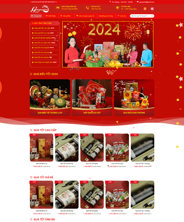 Theme wordpress bán quà tết 1