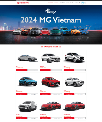 Theme wordpress cửa hàng oto bán xe MG