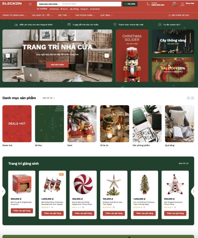 Theme WordPress Elementor trang trí nội thất nhà cửa