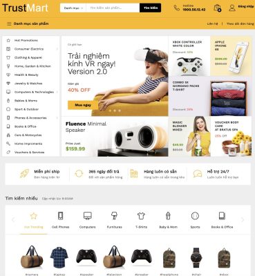 Theme WordPress Elementor nội thất mẫu số 2