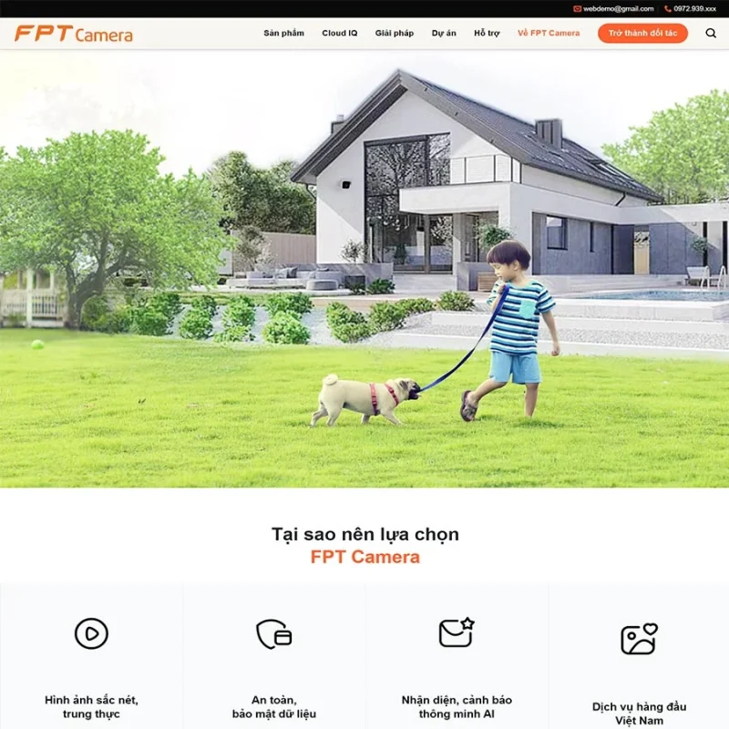 Theme WordPress bán camera FPT