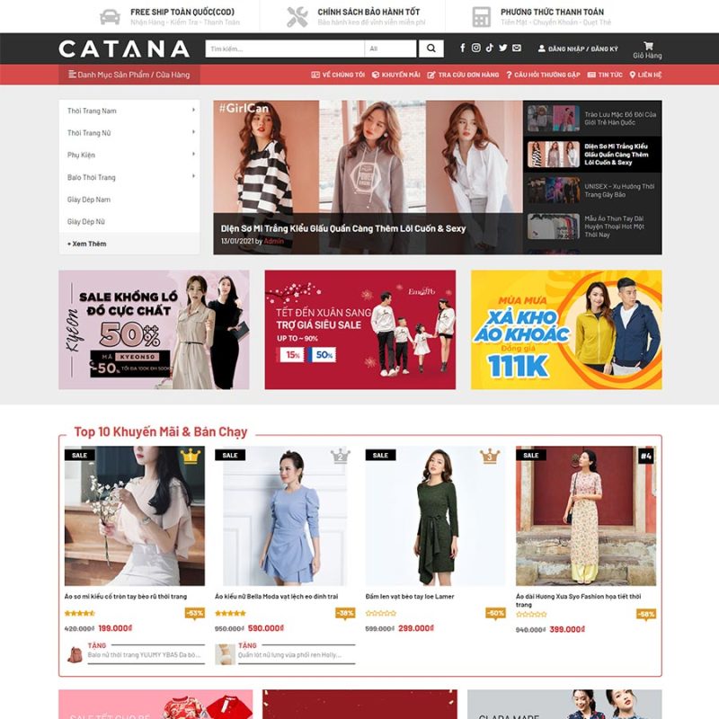 Theme WordPress thời trang 14