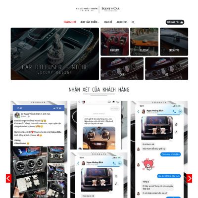Theme WordPress nước hoa cho xe hơi