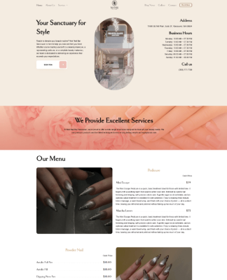 Theme wordpress tiệm nail 1 chuẩn đẹp