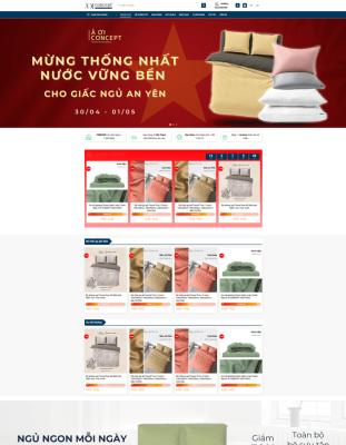 Theme wordpress bán nệm 1